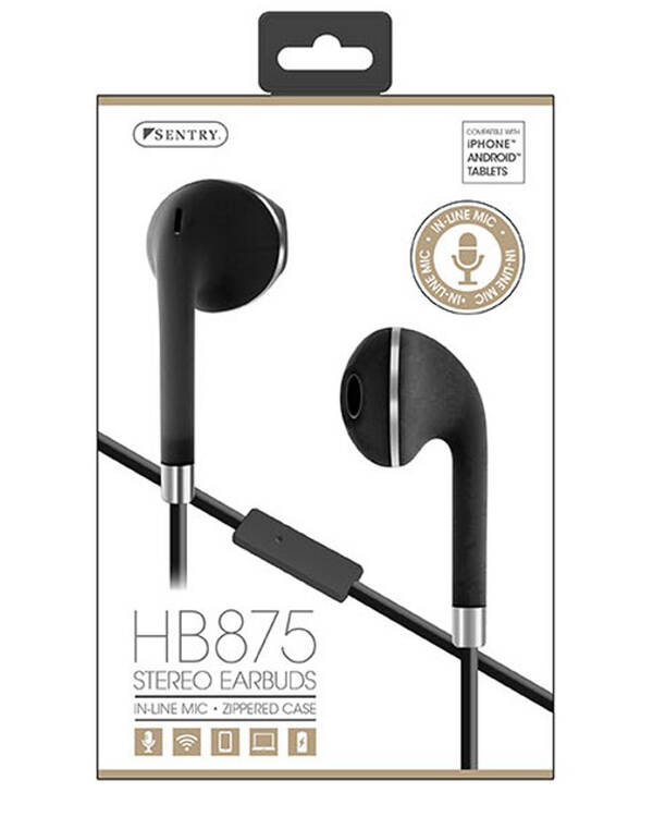Sentry Premium Curve Earbud W/mic for Mens