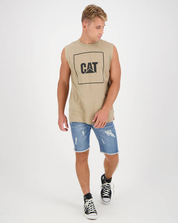 Cat Logo Muscle Tank for Mens