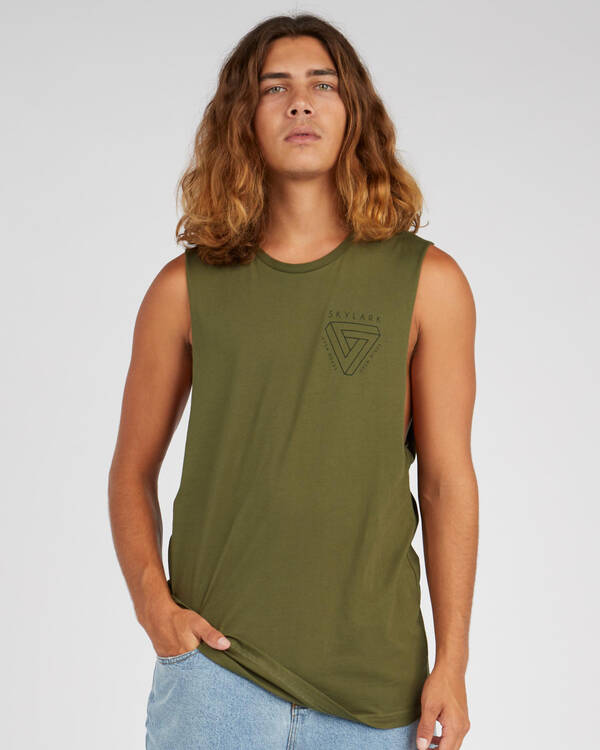 Skylark Fracture Muscle Tank for Mens