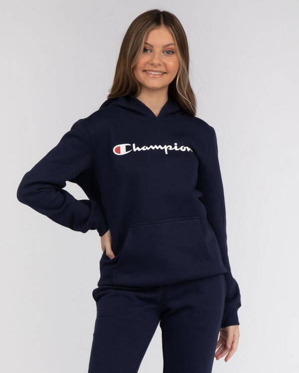 Champion Girls' Logo Hoodie for Womens