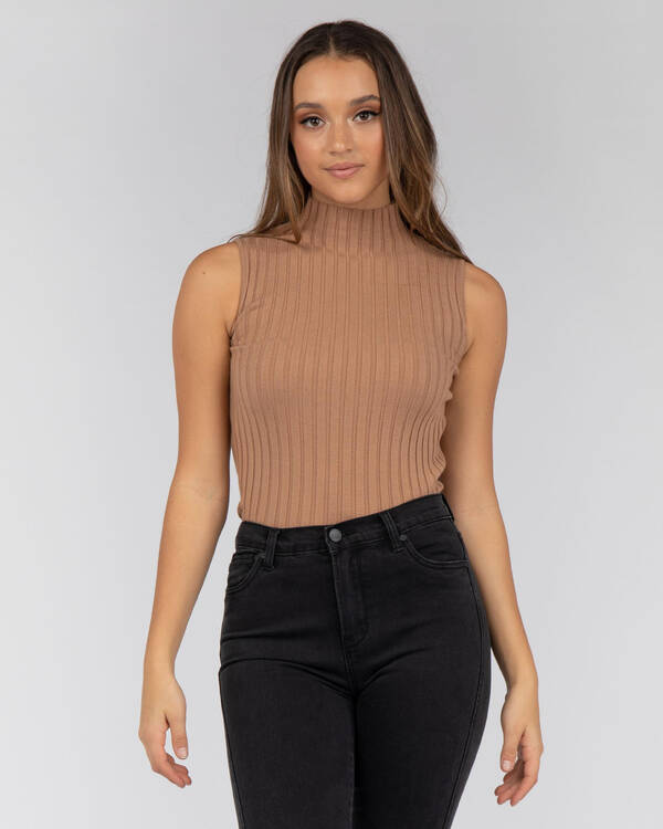 Yours Truly Feel It Still Knit Top for Womens