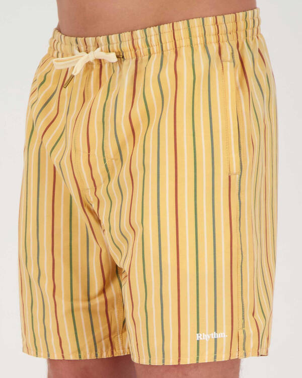 Rhythm Cuba Stipe Beach Shorts for Mens