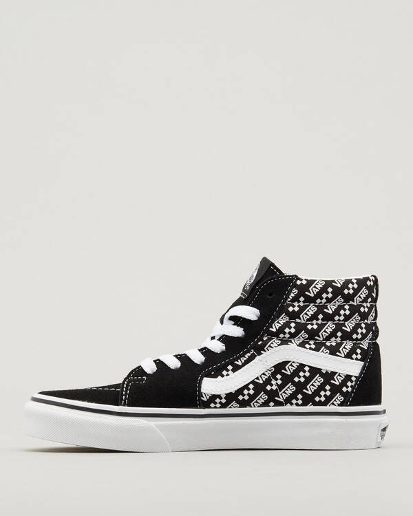 Vans Toddlers' Sk8-Hi Logo Zip Logo Repeat Shoes for Mens