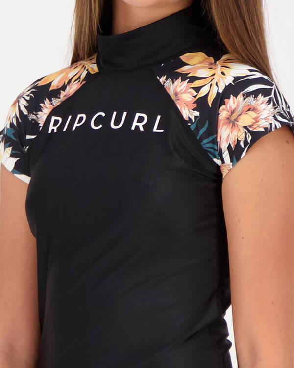Rip Curl Girls' Loloma Cap Sleeve Rash Vest for Womens