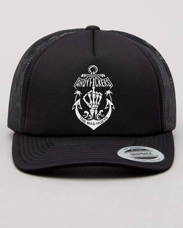 The Mad Hueys No Fks Given Foam Trucker Cap for Mens