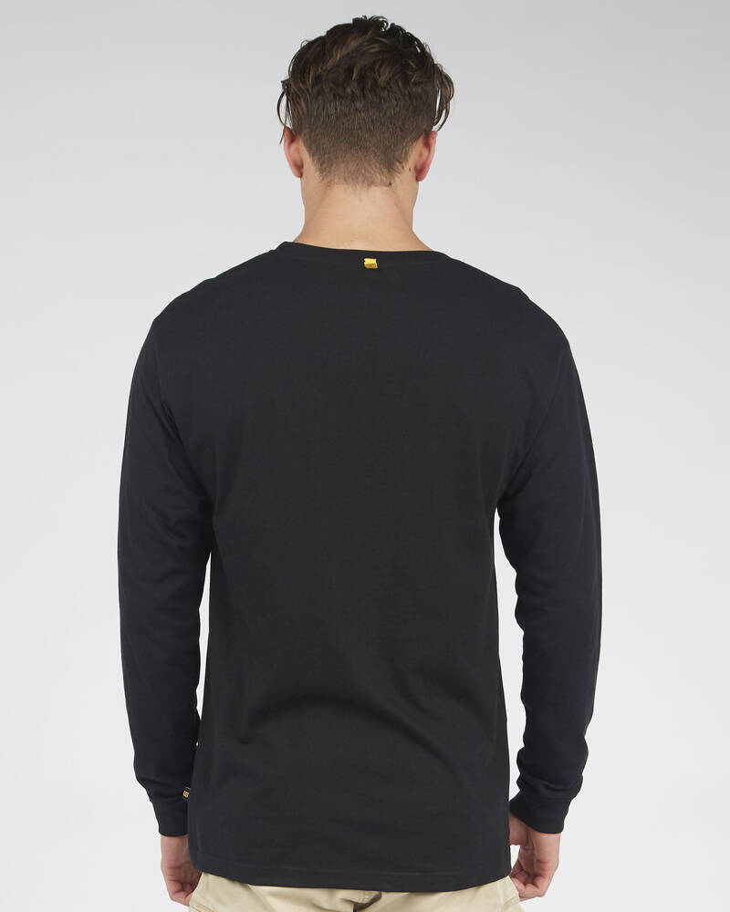 Cat Trademark Banner Long Sleeve T-shirt for Mens