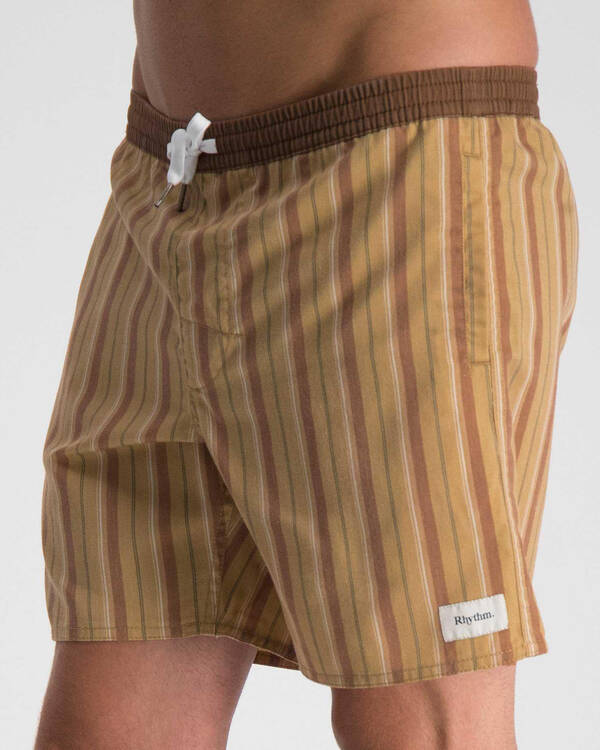 Rhythm Sixties Stripe Jam Walk Shorts for Mens