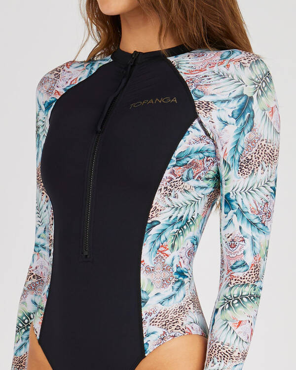 Topanga Jungle Long Sleeve Surfsuit for Womens