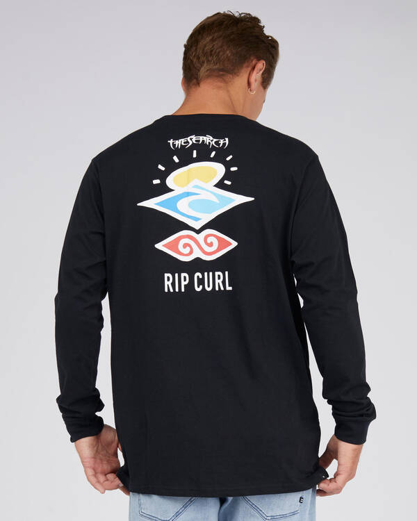 Rip Curl Search Logo Long Sleeve T-Shirt for Mens