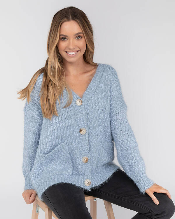 Pink Diamond Outrun Them Knit Cardigan for Womens