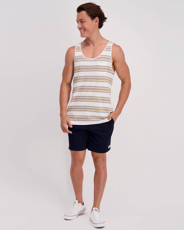 Rhythm Everyday Stripe Singlet for Mens