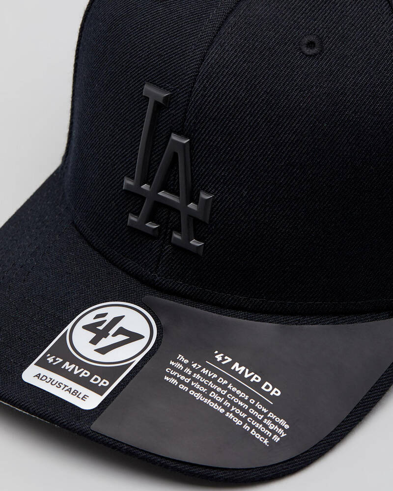 Forty Seven Los Angeles Dodgers Caster Chrome MVP Snapback Cap for Mens
