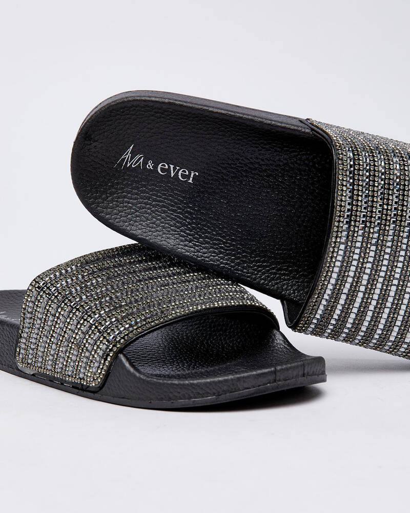 Ava And Ever Dazzle Slide Sandals for Womens