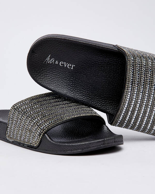 Ava And Ever Dazzle Slide Sandals for Womens