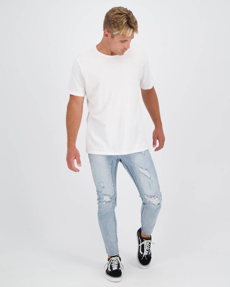 Black Palms The Tapered Drop Crotch Jeans for Mens