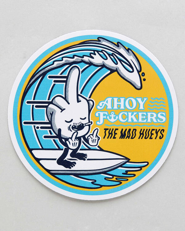 The Mad Hueys Triple Fkr Sticker for Mens