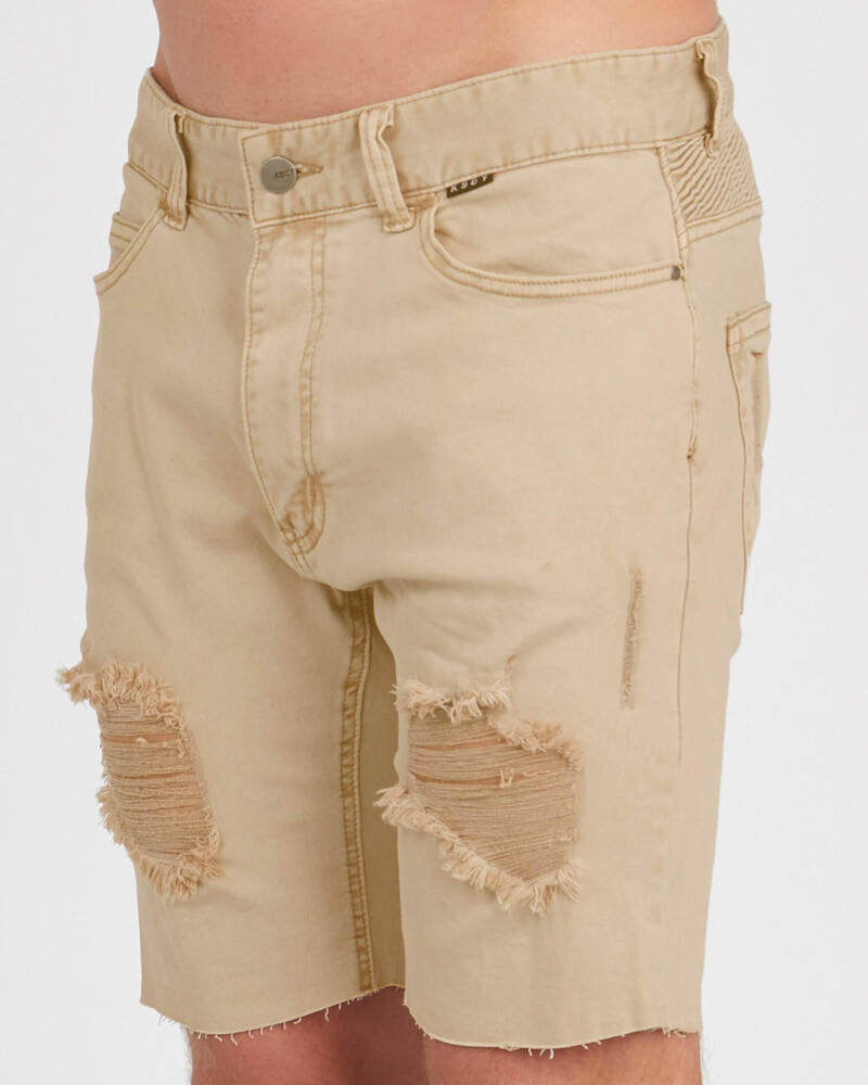 Kiss Chacey Biker Denim Shorts for Mens