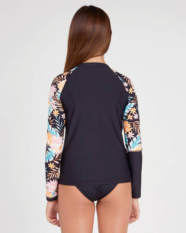 Billabong Girls Seaspell Long Sleeve Rash Vest for Womens