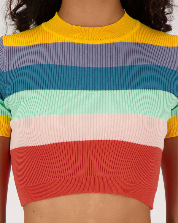 Eight Birdies Good Times Knit Top for Womens