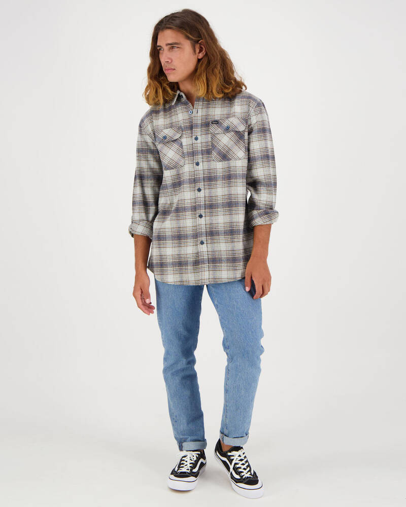 Brixton Bowery Long Sleeve Flannel Shirt for Mens