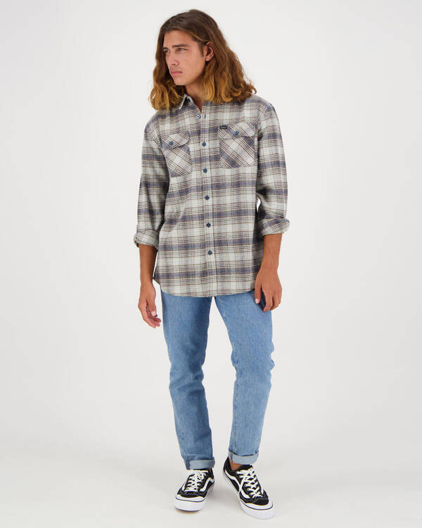Brixton Bowery Long Sleeve Flannel Shirt for Mens