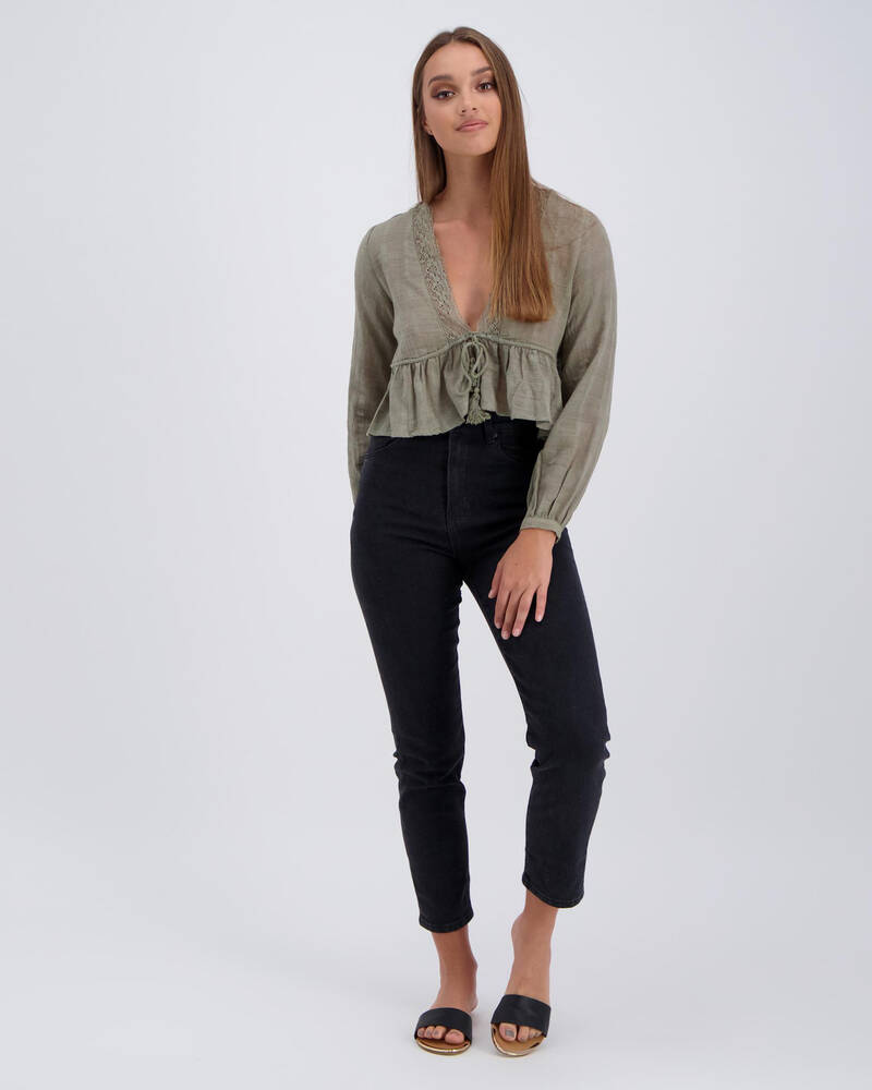 Black Palms The Relaxed Taper Jeans for Womens
