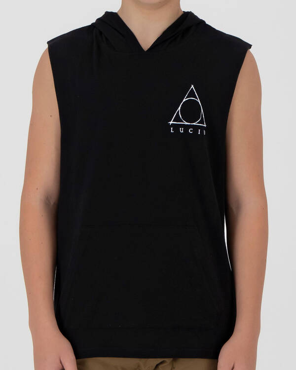Lucid Boys' Hallow Hooded Muscle Tank for Mens