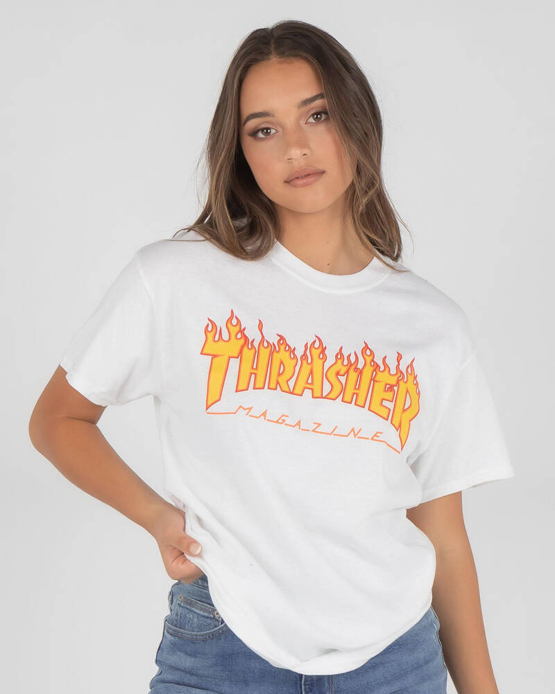 Thrasher Flame T-Shirt for Womens
