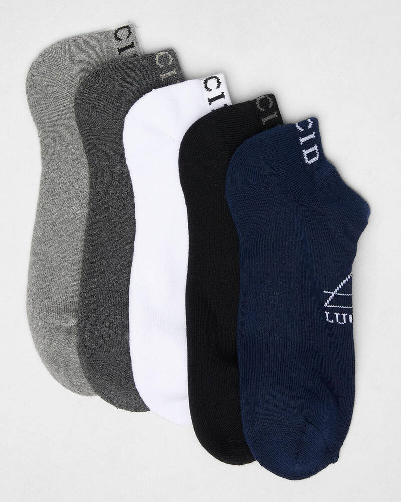 Lucid Mercury 5pk Ankle Sock for Mens