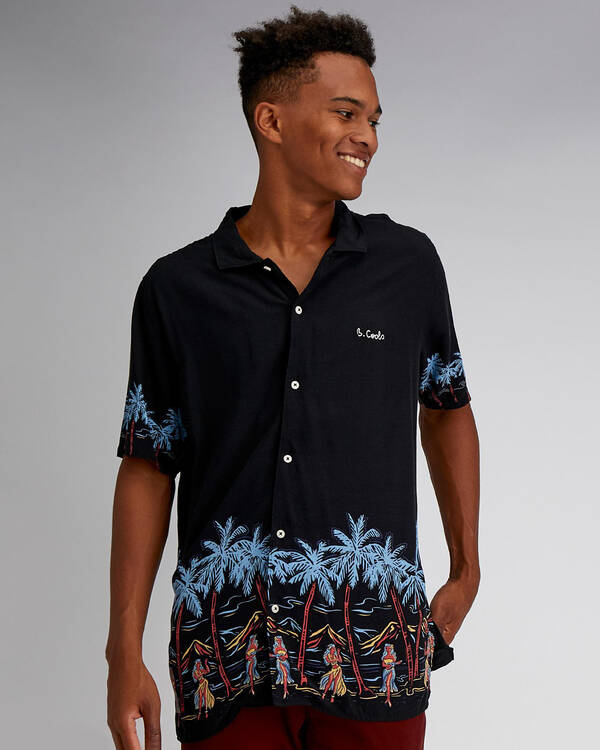 Barney Cools Holiday Camp Short Sleeve Shirt for Mens