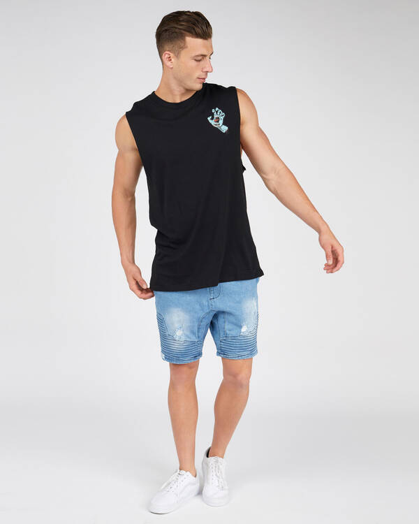Santa Cruz Speed Wheels Hand Muscle Tank for Mens