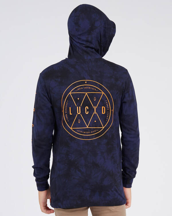 Lucid Boys Chaos Hooded Long Sleeve T-Shirt for Mens