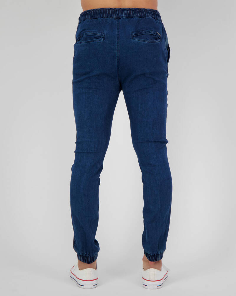 Lucid Commando Denim Jogger Pants for Mens