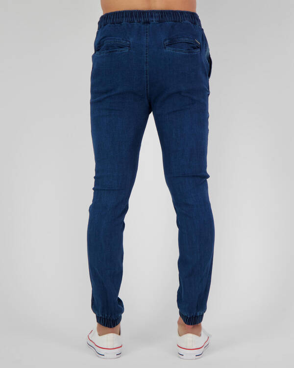 Lucid Commando Denim Jogger Pants for Mens