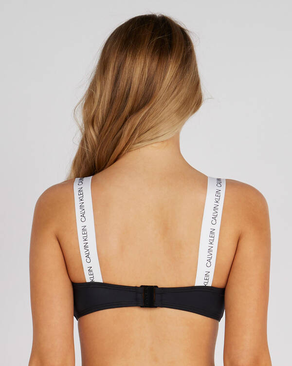 Calvin Klein CK Logo Bikini Top for Womens
