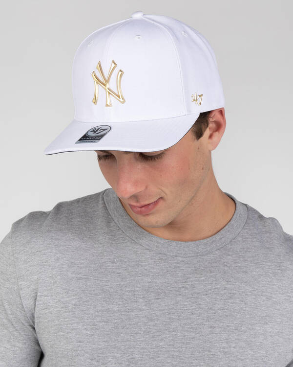 Forty Seven New York Yankees Caster Chrome Snapback Cap for Mens