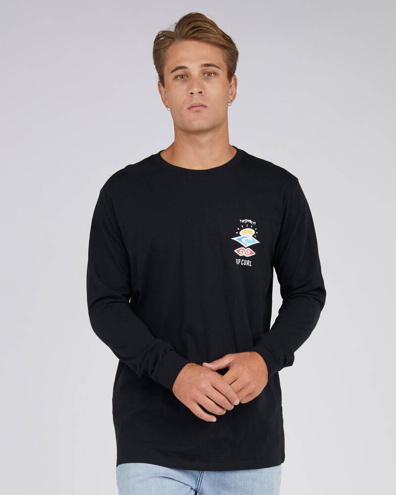 Rip Curl Search Logo Long Sleeve T-Shirt for Mens