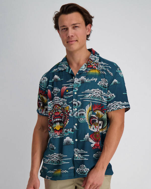 Hurley Indo Woven Top Shirt for Mens