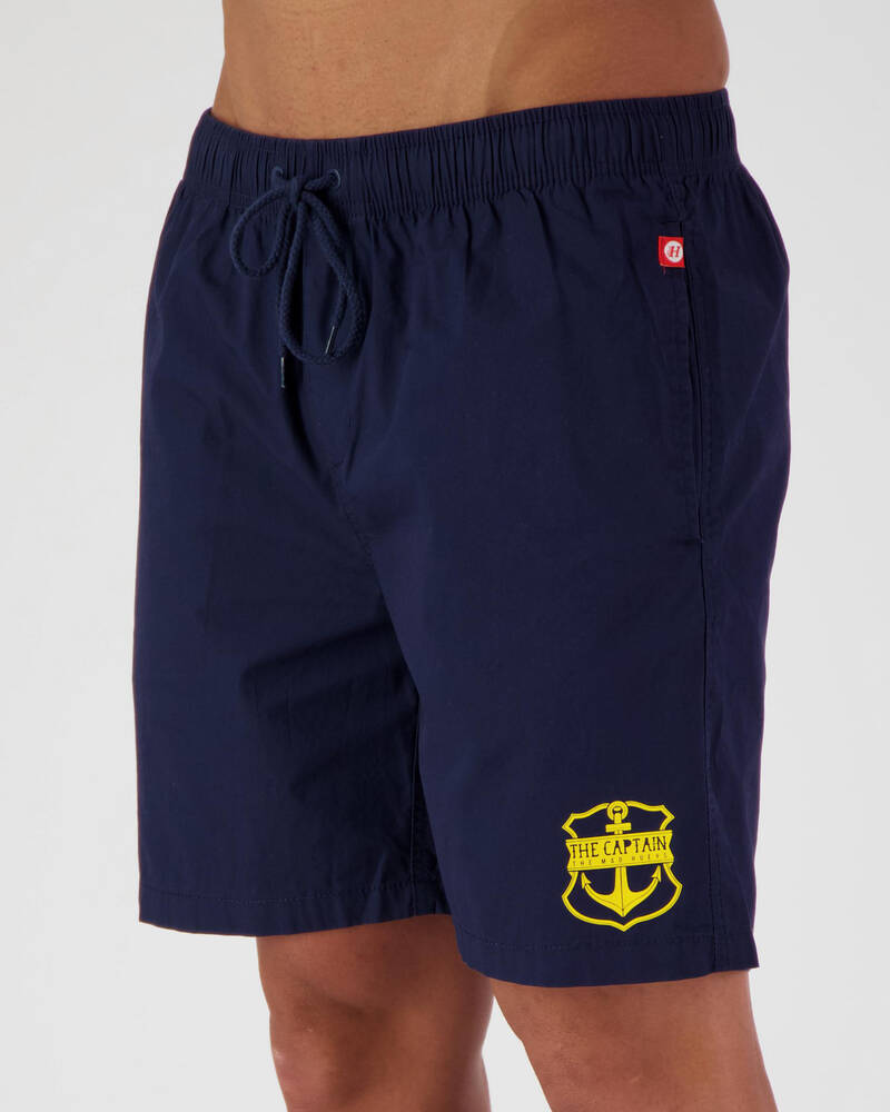 The Mad Hueys Captain Beach Elastic Shorts for Mens