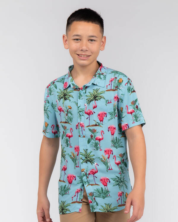 Lucid Boys Oahu Short Sleeve Shirt for Mens