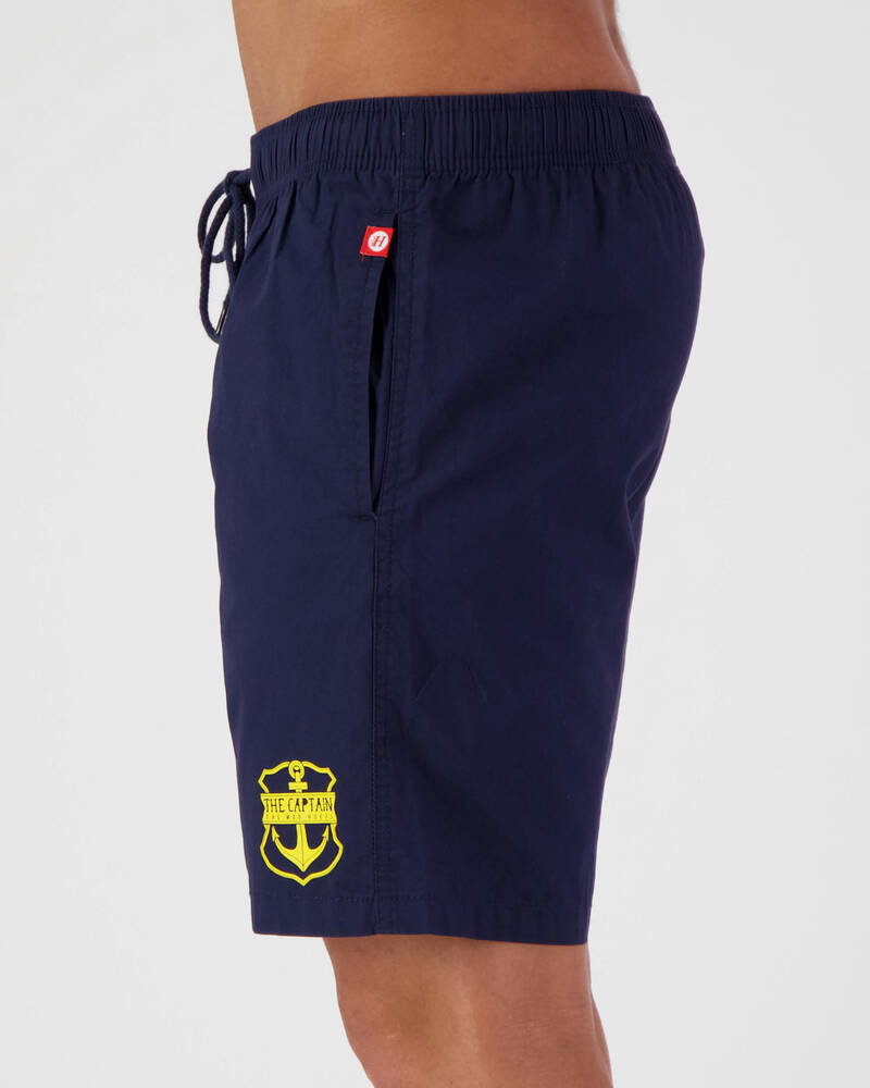 The Mad Hueys Captain Beach Elastic Shorts for Mens