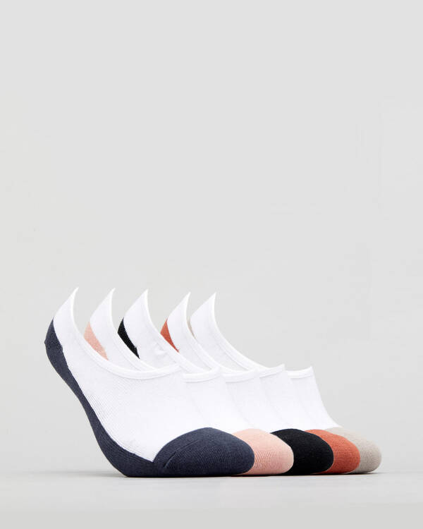 Rusty Womens All Day Invisible Sock Pack for Womens