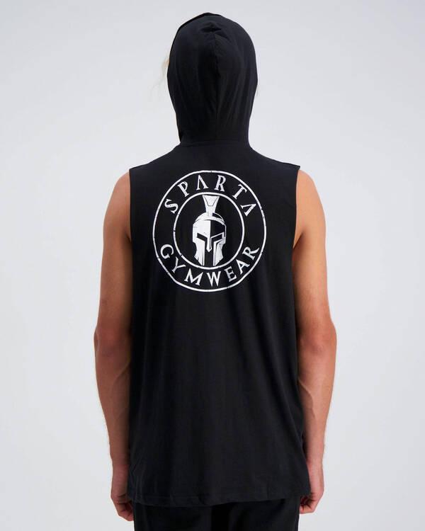 Sparta Warmup Hooded Muscle Tank for Mens