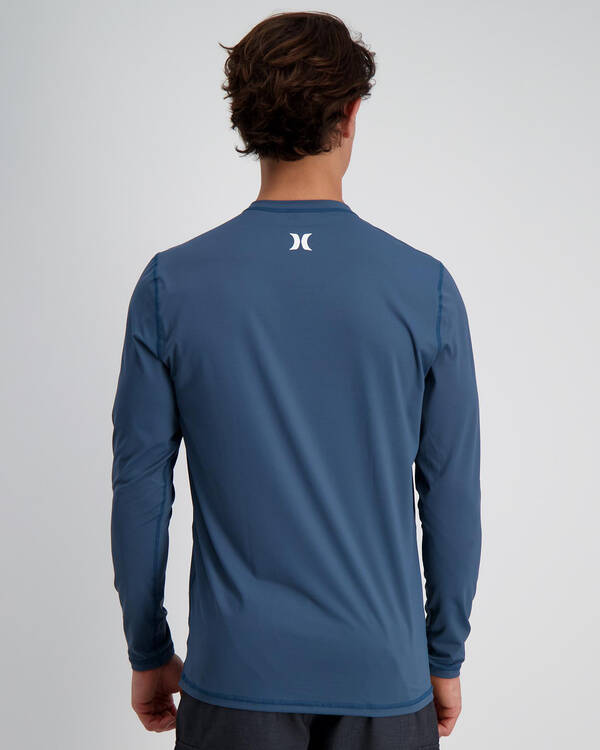 Hurley One & Only Long Sleeve Rash Vest for Mens