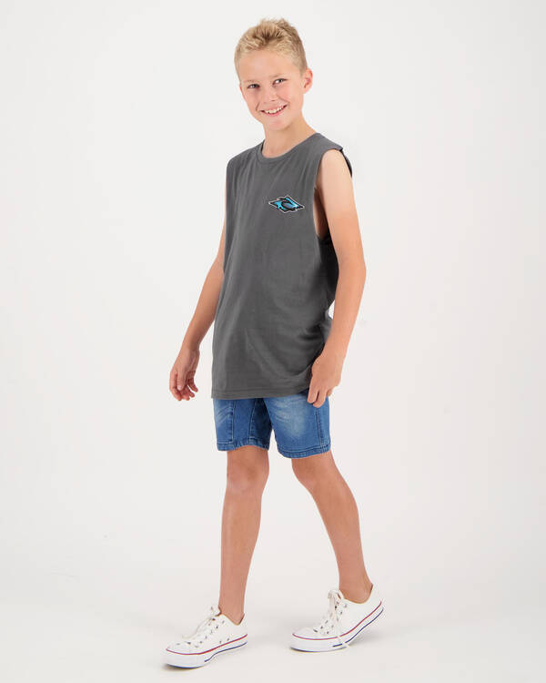 Rip Curl Boys Spike Diamond Muscle Tank for Mens