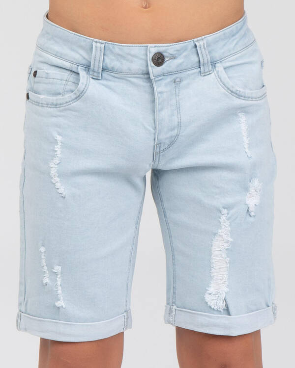 Lucid Boys' Backfire Denim Shorts for Mens