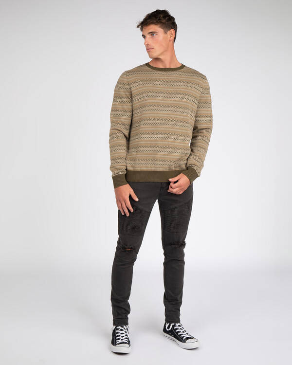 Rhythm Vibrations Knit Sweatshirt for Mens