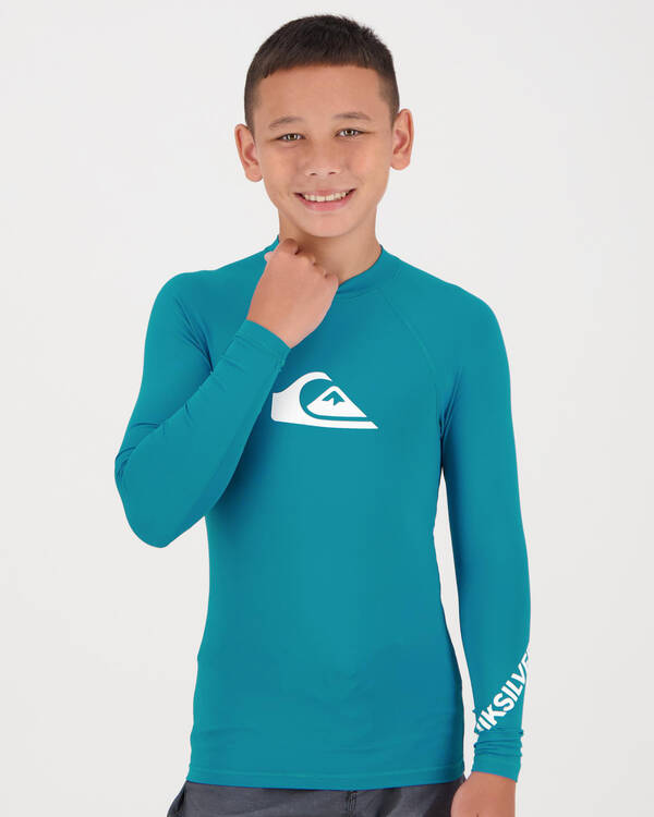 Quiksilver Boys' All Time Long Sleeve Rash Vest for Mens