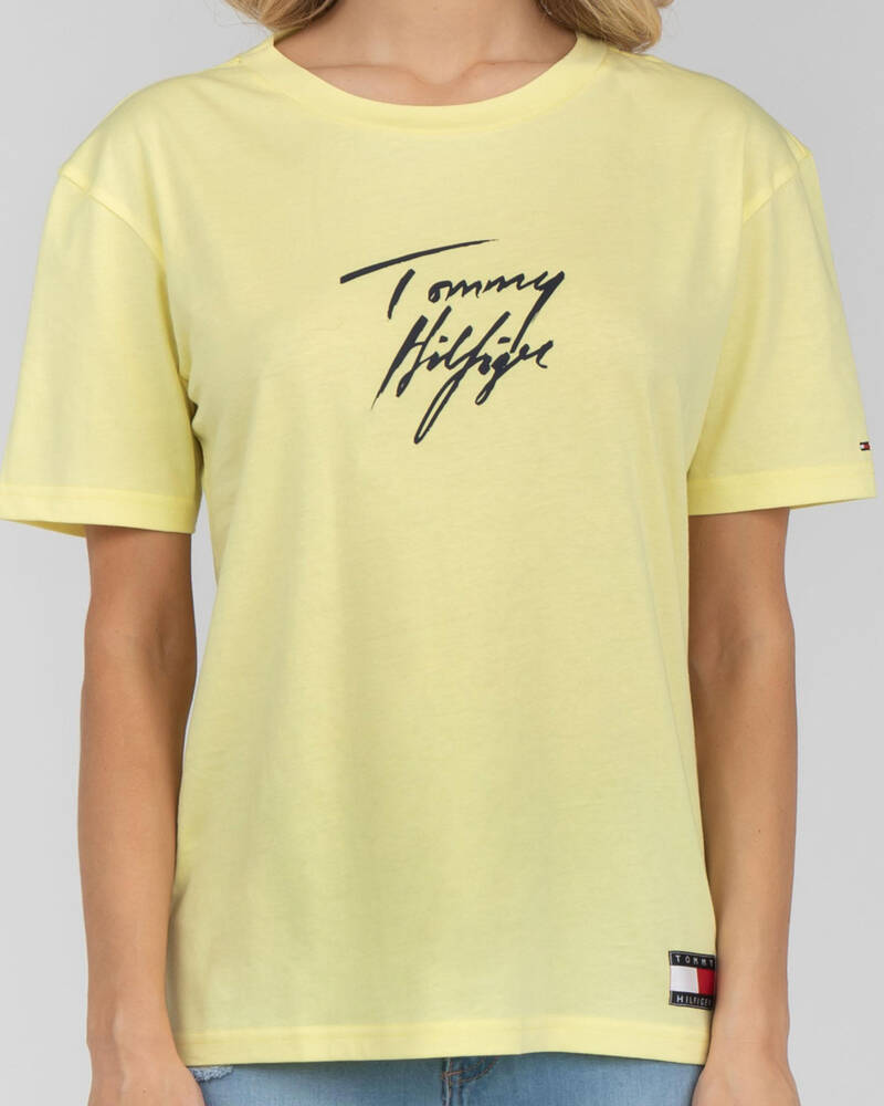 Tommy Hilfiger Tommy 85 Logo T-Shirt for Womens