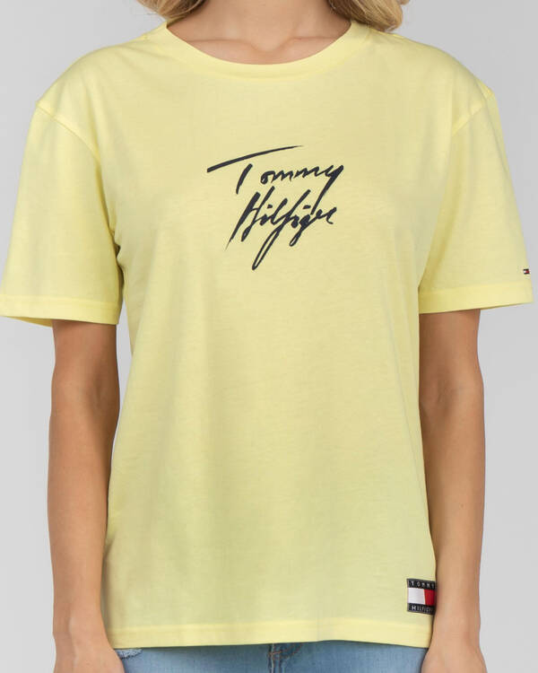 Tommy Hilfiger Tommy 85 Logo T-Shirt for Womens